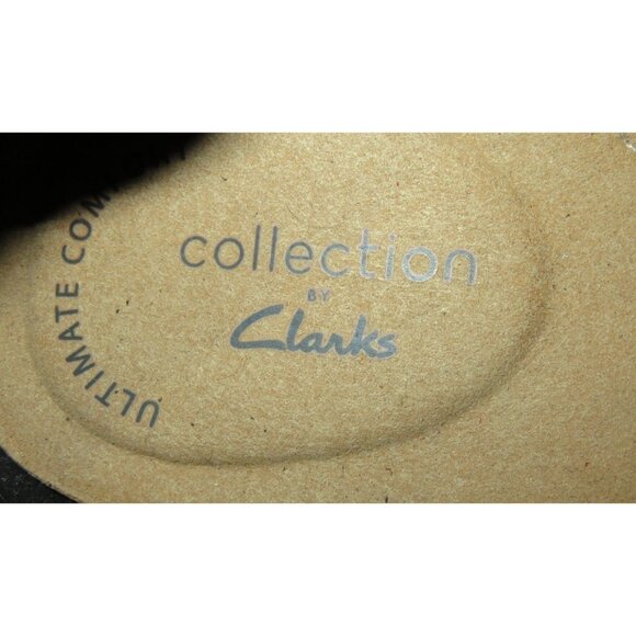 Clarks Trish Rose Grey Herringbone full grain leather chevron patterned Loafer - Picture 6 of 8